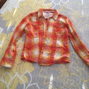 VANS button up plaid shirt